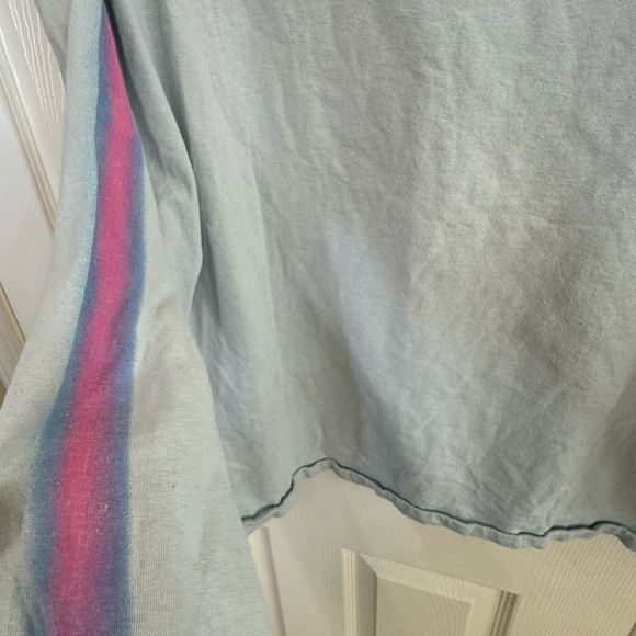 Light Blue Deja Vu Quatre Cent Quinze Urban Outfitters Long Sleeve XL T-Shirt - Picture 6 of 6
